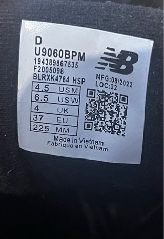 Zapatillas New Balance 9060 Negras