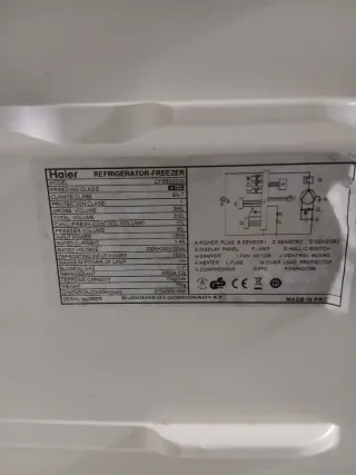 Placa para nevera Haier