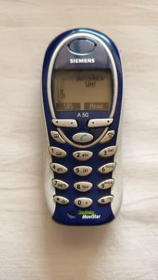 Móvil Siemens A50 Azul/Blanco + Cargador