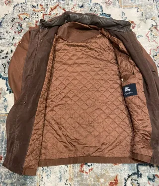 Chaqueta Burberry Cuero Marrón