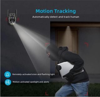 Camara de Vigilancia IP 4K Wifi Doble Lente