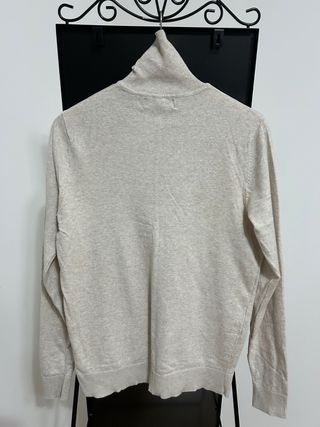 Jersey cuello alto beige Primark