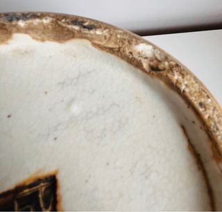 Gran jarrón de porcelana china azul y blanco