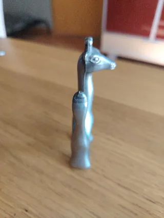 Figura Jirafa Plata Vintage