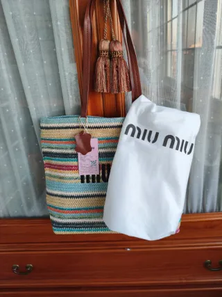 Borsa Miu Miu Multicolor a Righe