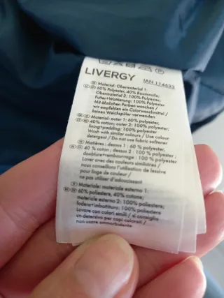 Giacca Livergy Uomo Tg 48 Blu