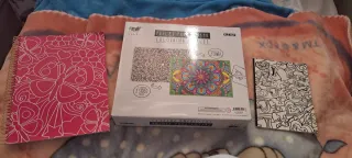 Puzzle y libreta para colorear