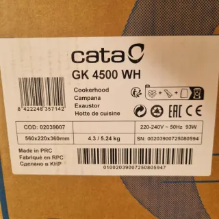 Campana extractora Cata GK 4500 WH