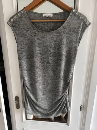 Top Calvin Klein Gris Plateado Talla M