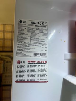 Nevera Congelador LG GBB539SWHWB