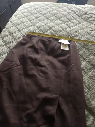 Falda lana El Corte Inglés talla 40