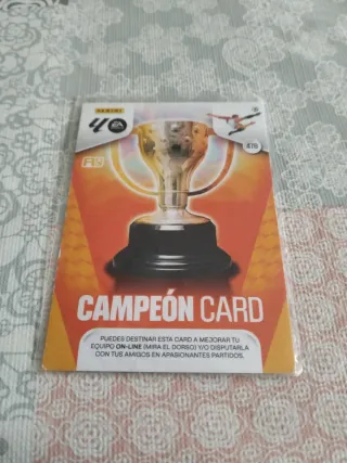 Cromo Panini Adrenalyn XL Campeón Card 478