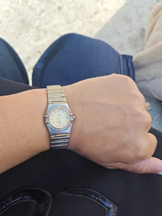 Reloj Omega Constellation Diamantes Oro/Plata