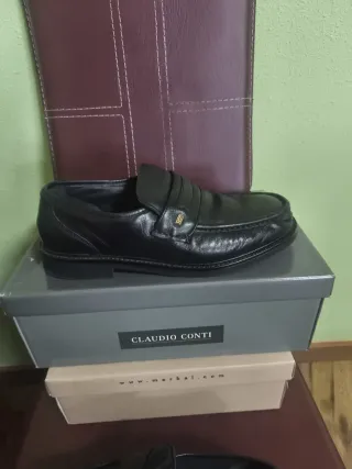 Zapatos Claudio Conti Piel Hombre Negros