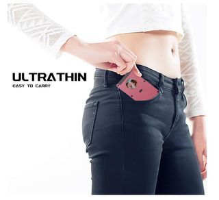 Portafoglio Slim Wallet testo carte credito RFID