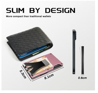 Portafoglio Slim Wallet testo carte credito RFID