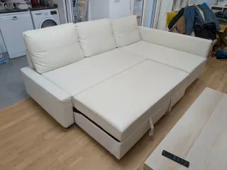 Sofá-cama Chaiselongue Beige