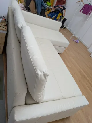 Sofá-cama Chaiselongue Beige