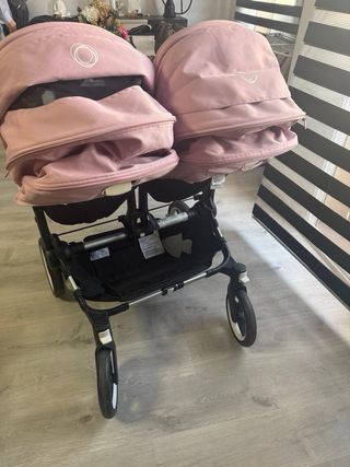 Carro Bugaboo Donkey 3 Rosa gemelar