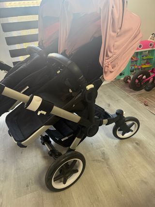Carro Bugaboo Donkey 3 Rosa gemelar