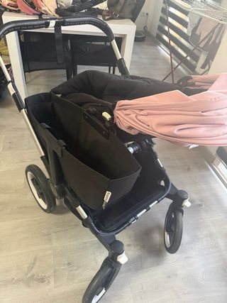 Carro Bugaboo Donkey 3 Rosa gemelar