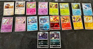 Lote cartas x18 Eeveevoluciones CHINO Volumen 2