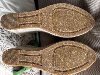 Alhamas Alpargatas verde, cuña alta, nuevas