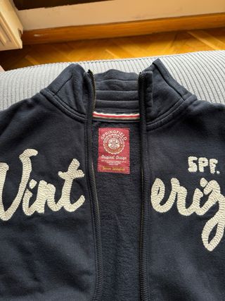 Chaqueta universitaria azul talla M