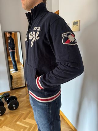 Chaqueta universitaria azul talla M