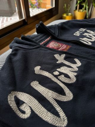 Chaqueta universitaria azul talla M