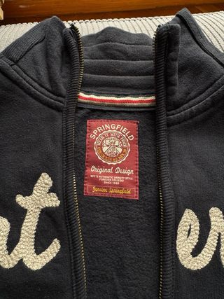 Chaqueta universitaria azul talla M