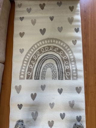 Alfombra Corredor Corazones y Arcoíris