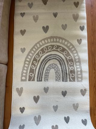 Alfombra Corredor Corazones y Arcoíris