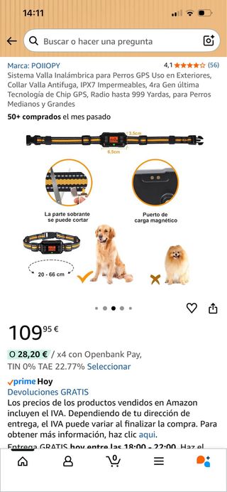 Sistema GPS para perros, nuevos.