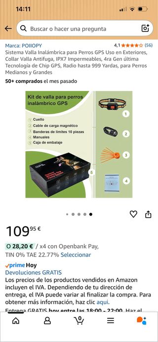 Sistema GPS para perros, nuevos.