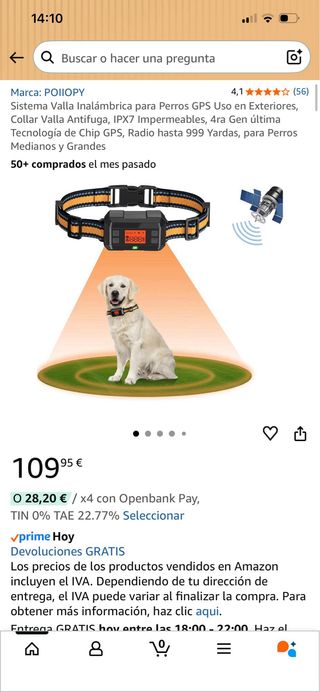Sistema GPS para perros, nuevos.