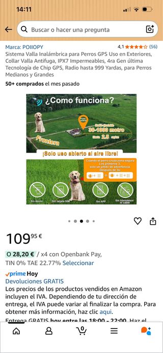 Sistema GPS para perros, nuevos.