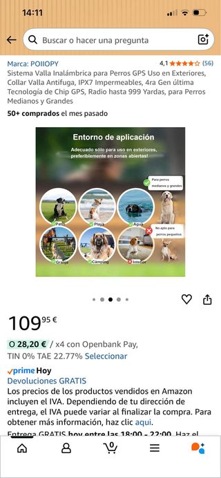 Sistema GPS para perros, nuevos.