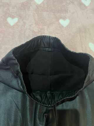 Pantalon Leggings skinny efecto cuero negro S 36