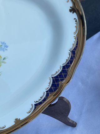 Bandeja Ovalada Royal Collection Azul y Oro