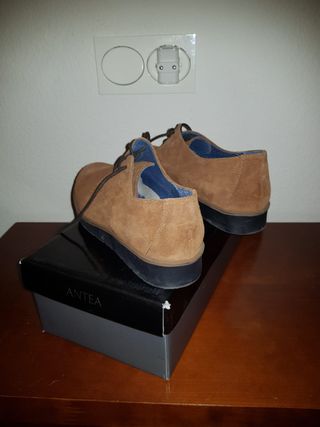 Zapatos de piel marrón mujer talla 38