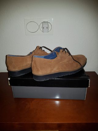 Zapatos de piel marrón mujer talla 38