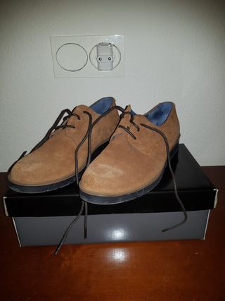 Zapatos de piel marrón mujer talla 38