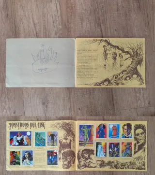 Álbum de Cromos Monstruos 1986