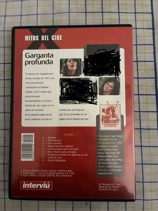 Película DVD Garganta Profunda