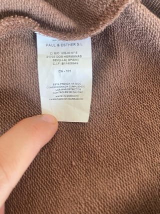 Sudadera Spagnolo Marrón Talla L