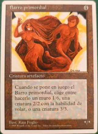 Carta Magic: Barro primordial artefacto cuarta