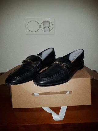 Mocasines Zara Piel Mujer Talla 39