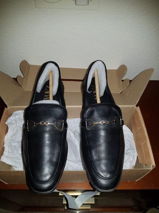 Mocasines Zara Piel Mujer Talla 39