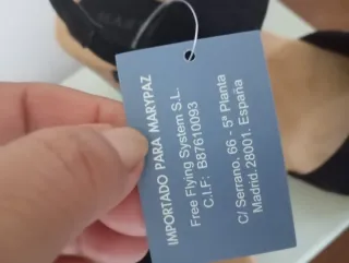 Sandalias Marypaz Negras y Beige Talla X